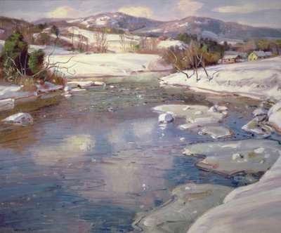 Talbach im Winter von George Gardner Symons